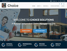 Tablet Screenshot of choiceclaims.com